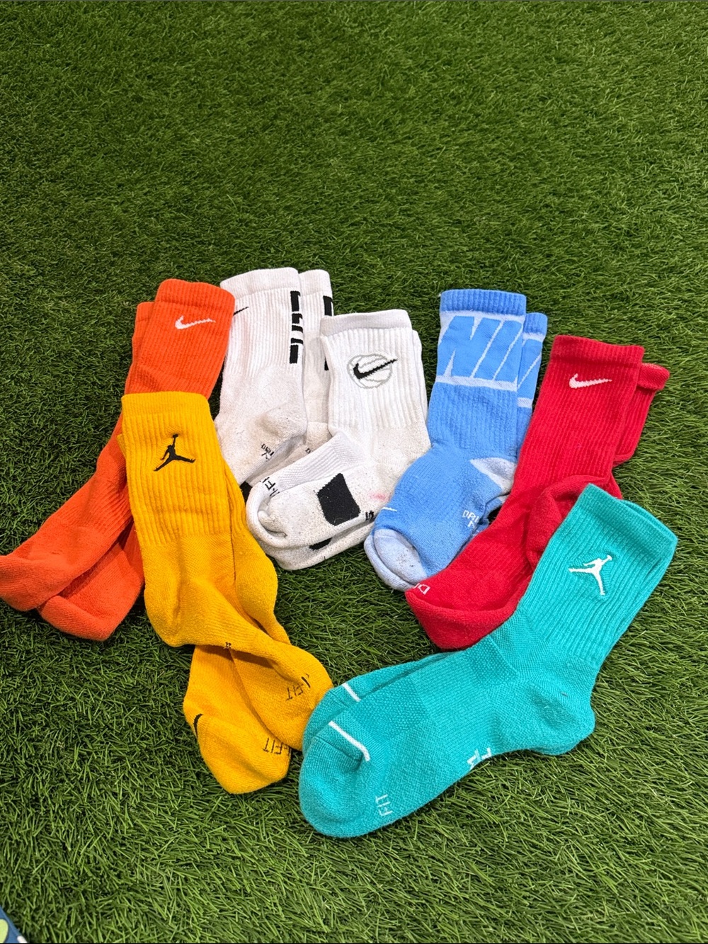 Large Lot of Nike Socks 7 pair